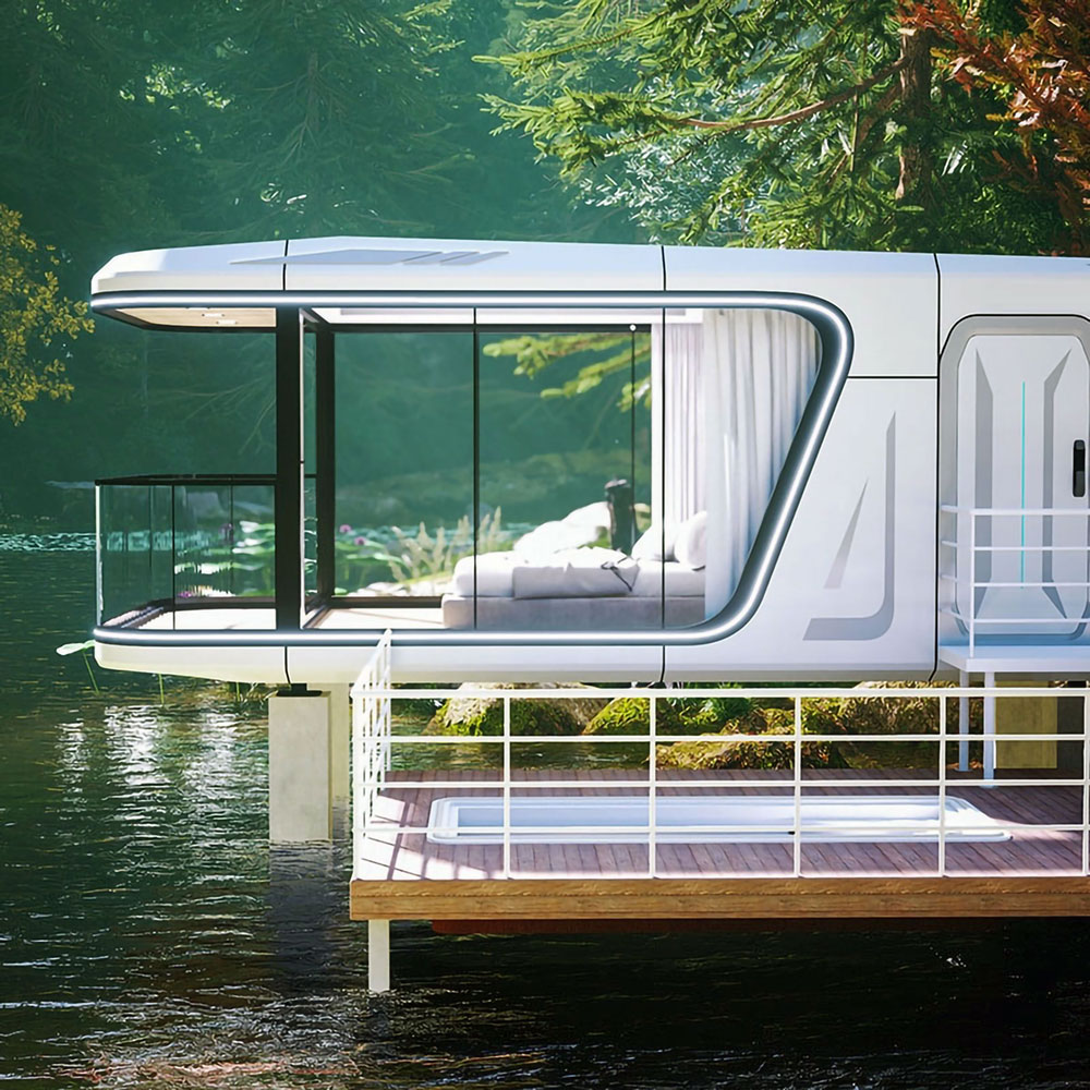 Das klimatisierte mobile Modulhaus Air Essence™ Nest N2, eine Wohnkapsel mit zwei Betten und einem Badezimmer auf einer Fläche von 38 m² – Bild 12
