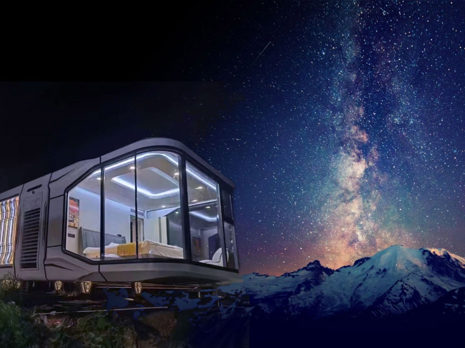 Das klimatisierte mobile Modulhaus Air Essence™ Nest N2, eine Wohnkapsel mit zwei Betten und einem Badezimmer auf einer Fläche von 38 m² – Bild 8