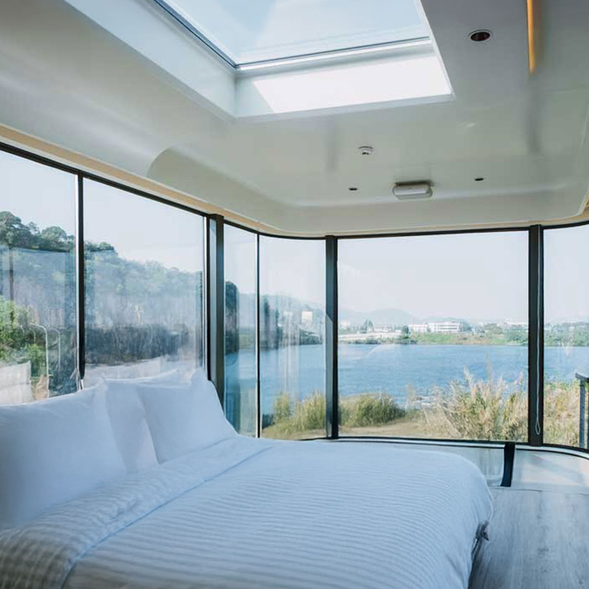 Das klimatisierte mobile Modulhaus Air Essence™ Nest N2, eine Wohnkapsel mit zwei Betten und einem Badezimmer auf einer Fläche von 38 m² – Bild 5