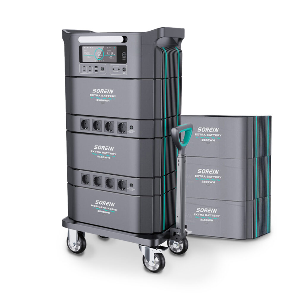 Tragbare modulare Powerstation Air Essence™ Sorein A14 EcoCharge Energie-Generator 14 kWh Energiespeicher