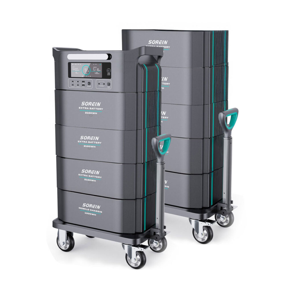 Tragbare modulare Powerstation Air Essence™ Sorein A20 EcoCharge Energie-Generator 20,47 kWh Energiespeicher