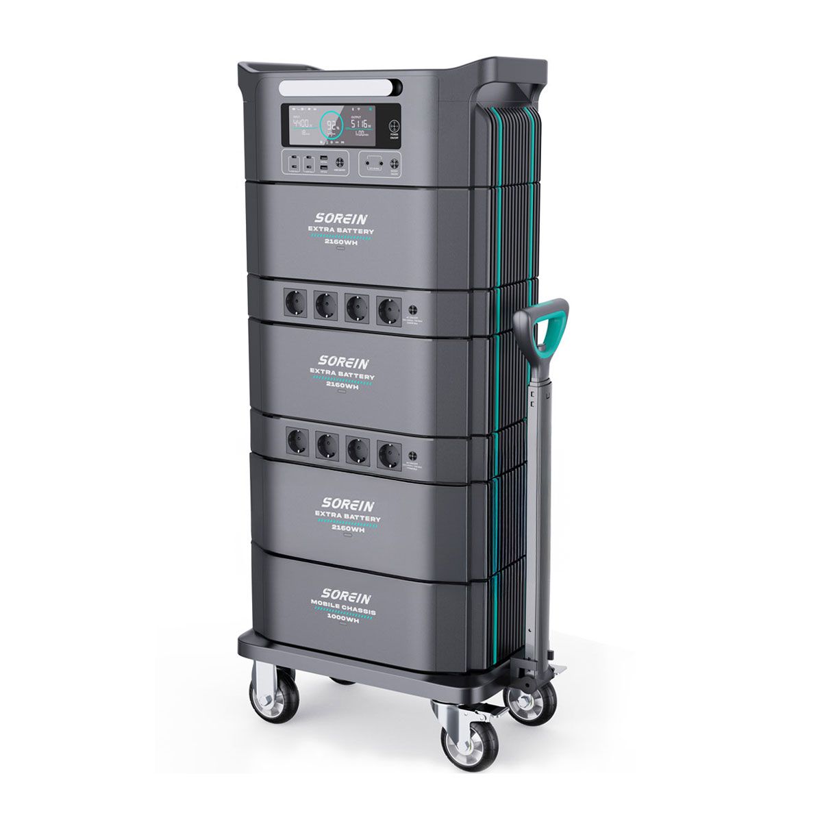 Tragbare modulare Powerstation Air Essence™ Sorein A10 EcoCharge Stromgenerator 9,67 kWh Energiespeicher
