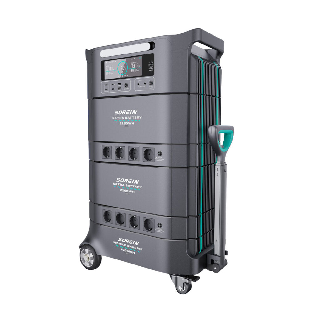 Tragbare modulare Powerstation Air Essence™ Sorein A6 EcoCharge – Generator / Energiespeicher 6,39 kWh