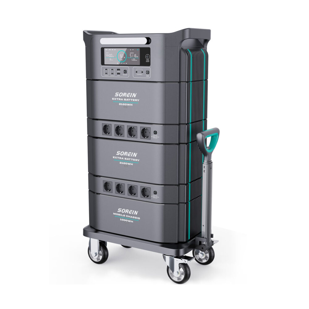 Tragbare modulare Powerstation Air Essence™ Sorein A7 EcoCharge Energie-Generator 7,51 kWh Energiespeicher